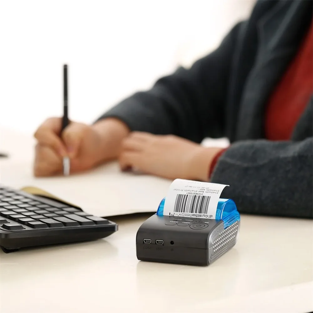 

ZJ-5805 DD Portable Mini Printer 58mm Bluetooth 4.0 Android Cash Register POS Receipt Printers Ticket Thermal Printer
