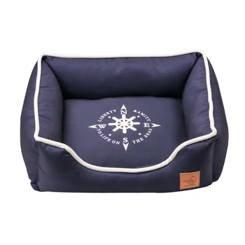 

Mediterranean Detachable Washable Dog Cat Bed Sea Anchor Kennel Mats Sofa House Soft Puppy Pet Product for Small Medium Dogs SML