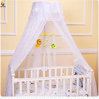 

White mosquito net for baby children pink lace princess mesh netting yellow Summer nets folding ceiling bed curtain toddler crib