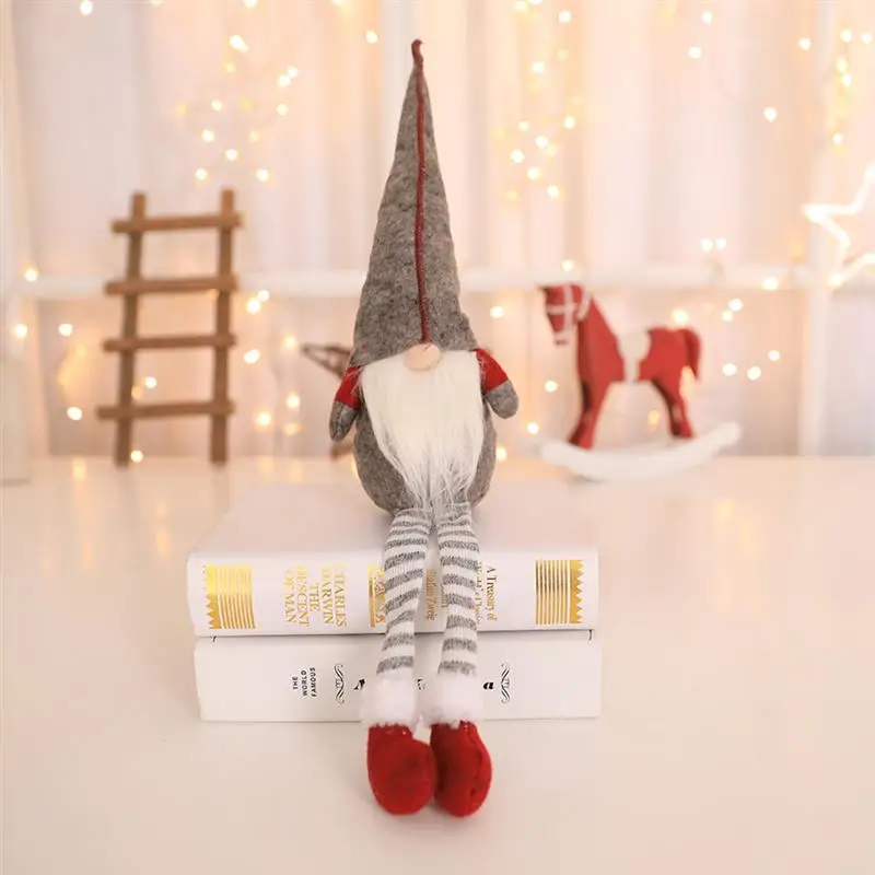 Рождество гном Санта шведский скандинавский Tomte Nisse с длинными ножками украшение