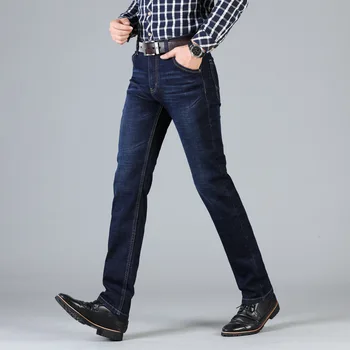 

2019 Autumn Spring Mid Weight Men Casual Biker Denim Jeans Stretch Denim Pants Solid Slim Fit Jeans Male Street Skinny Pant
