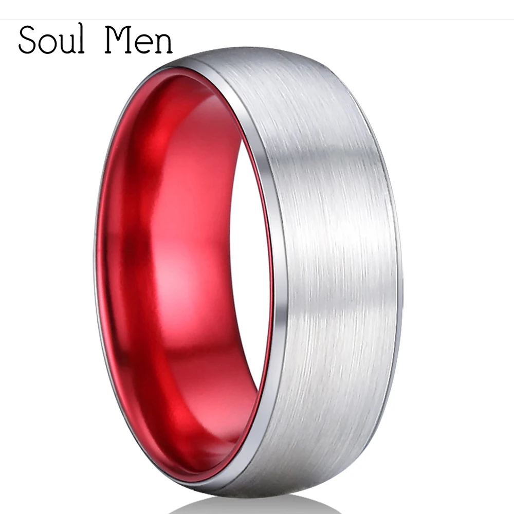 Buy 8mm Solid Tungsten Carbide Ring for Men Silver