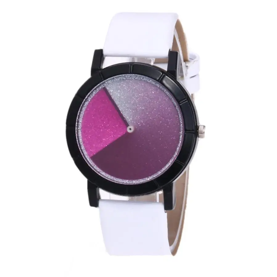

2018 Vintage Women Watch High Quality Watch Unisex Scrub Simple Fashion Gradient Color Leather Quartz Wrist Watches Clock 40p