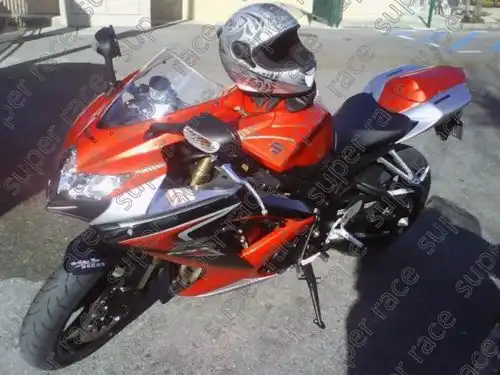 Новый стиль ABS оранжевый серебристый зализа кузов инъекций для 2008 2009 Suzuki GSXR600 750|kit