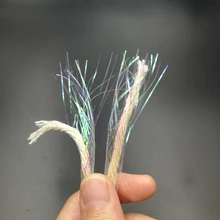 3 шт./лот, перламутровый белый майлар/4 мм, плетеный голографический перламутровый шнур из майлара для poxy, майларная трубка, рыболовные мушки