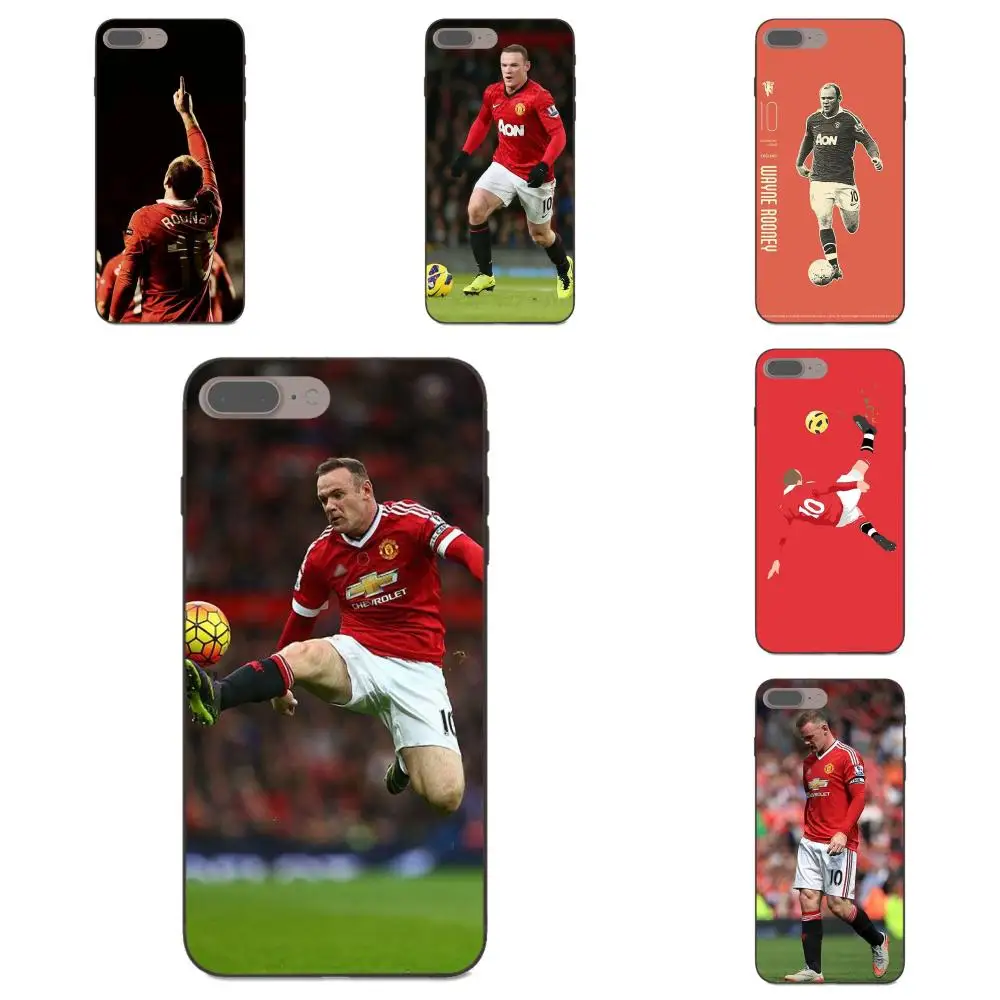 

TPU Protector For Apple iPhone 4 4S 5 5S SE 6 6S 7 8 Plus X XS Max XR Football Wayne Rooney