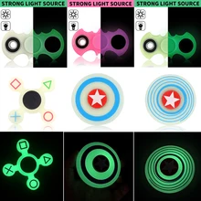 Batman Captain America Fidget Spinner EDC Fidget Spinner Hand Spinner Finger Glow in the Dark Luminous