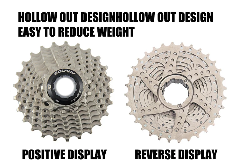 BOLANY 9 скоростей кассета 11-25T широкое соотношение свободного хода дорожный велосипед кассета маховик Звездочка совместима с SIMANO