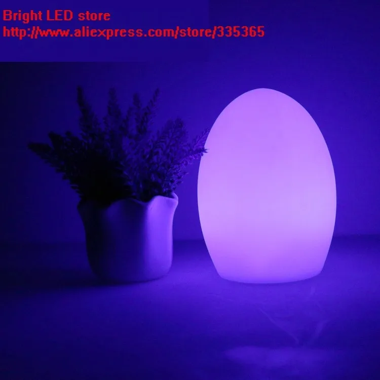 220X220 мм яйцо из полиэтилена дизайн RGB перезаряжаемая батарея романтическая светодиодная живая светодиодная подсветка настольная лампа 1 Вт с пультом дистанционного управления и с зарядным устройством