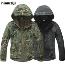 TAD Winter Shark Skin Military Jacket Windproof Tactical Softshell Coat Men Waterproof Windbreaker Hooded Army Camouflage Clothe цена TAD Winter Shark Skin Military Jacket Windproof Tactical Softshell Coat Men Waterproof Windbreaker Hooded Army Camouflage Clothe цены онлайн