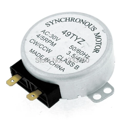 

FREE SHIPPING 3.5/4W 4/5RPM 48mm Dia Micro Synchronous Motor for Warm Air Blower