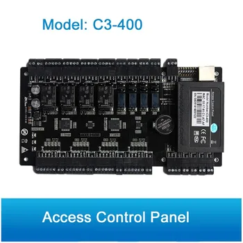 

ZK C3-400 Access Control Panel board Built-in Auxiliary Input and Output Four Doors Controller system TCP IP and RS485