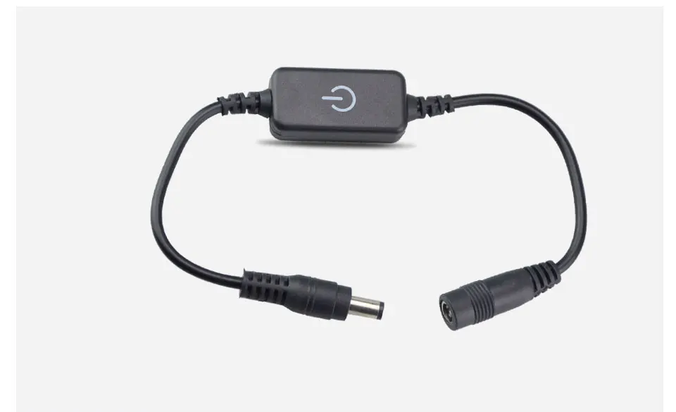 LED Dimmer DC12-24V 4A Dimmer Controller With DC Plug Brightness Adjust ONOFF Touch Switch For Single Color LED Strip Light  (6)