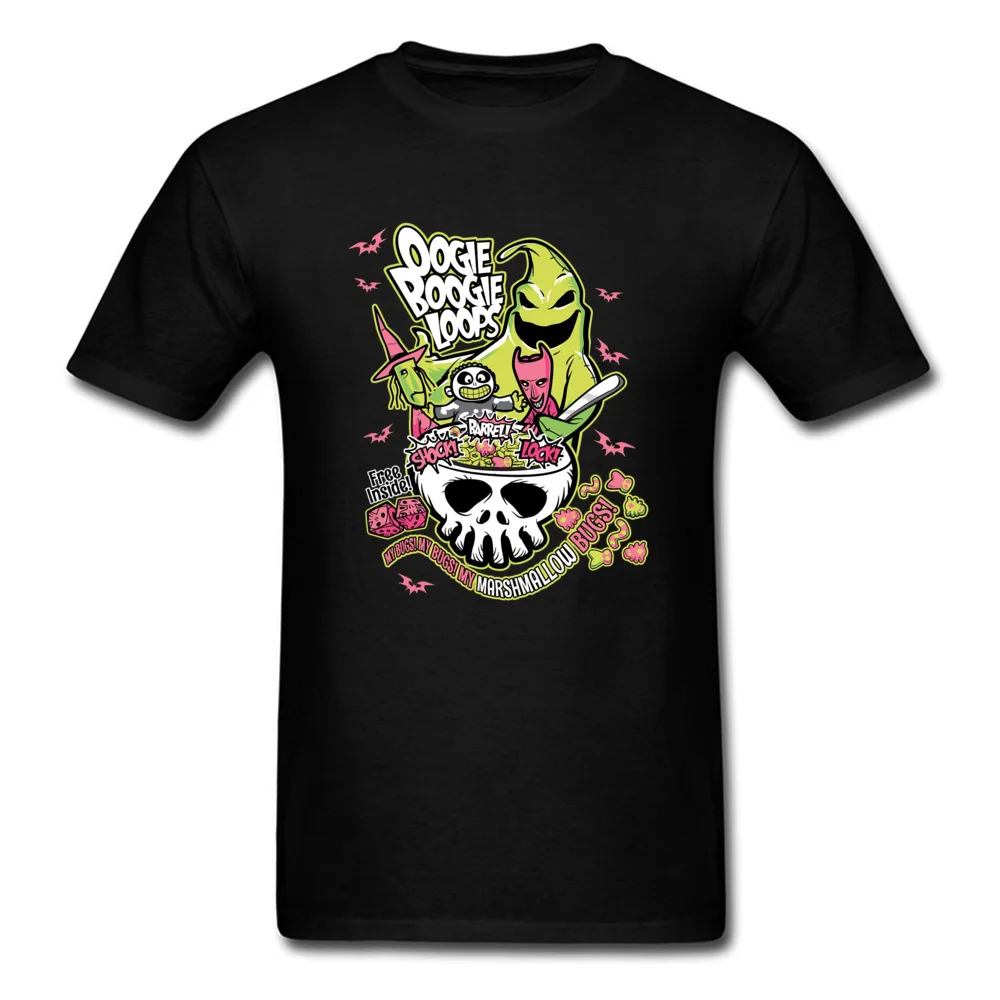 

Necromancer Oogie Boogie Loops Skull T Shirt Rockabilly Demon Skull Ghost 3D Printed Tshirt For Men Dominant O Neck Customized