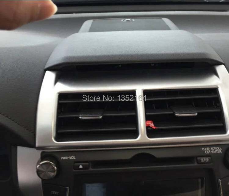 Авто Интерьер кондиционер детали вентилятора для Toyota Camry, ABS хром, авто аксессуары, 3 шт