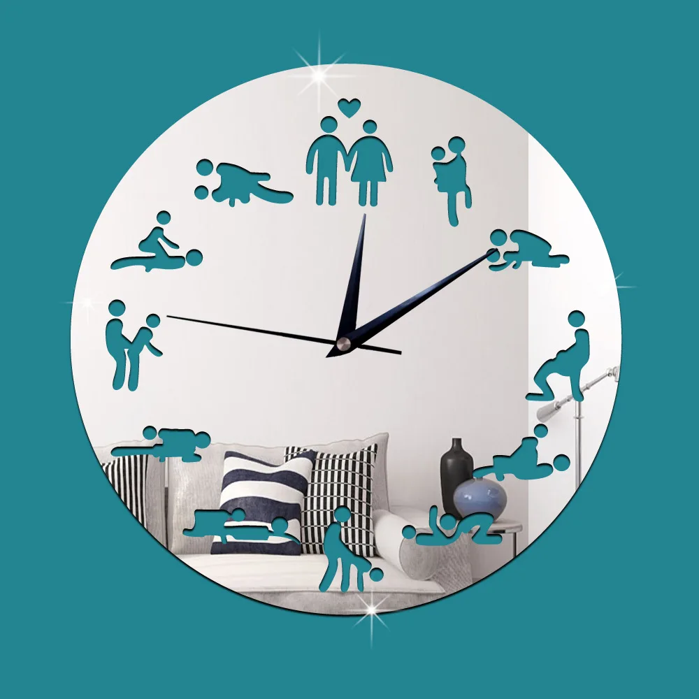Buy Fashion 3D DIY Mirror Wall Clock Sticker for