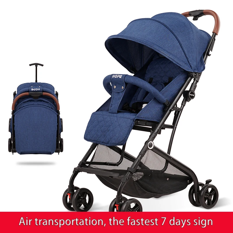 

Brand lightweight folding baby stroller for newborns, with drawbars, can be used on airplane folding bikes,air transport
