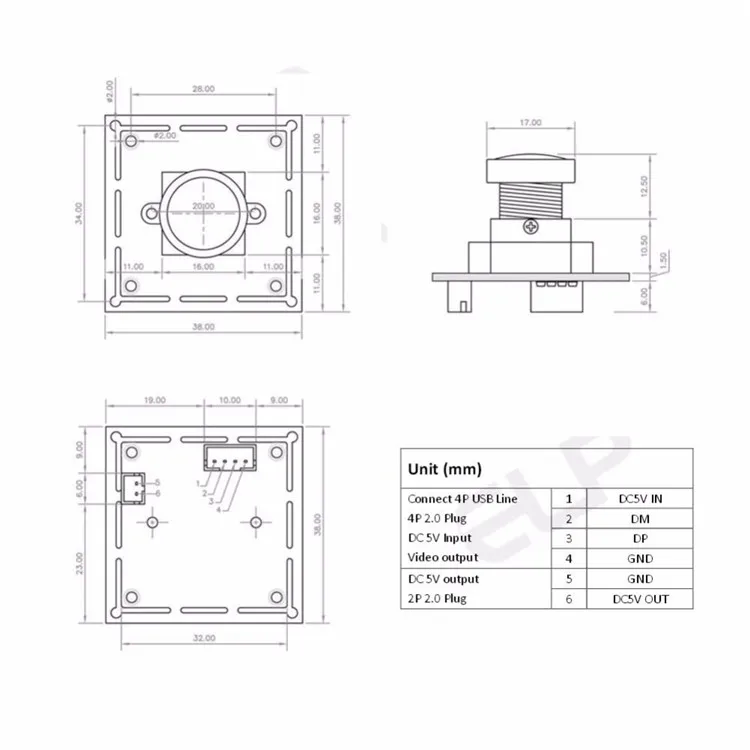 size camera module_