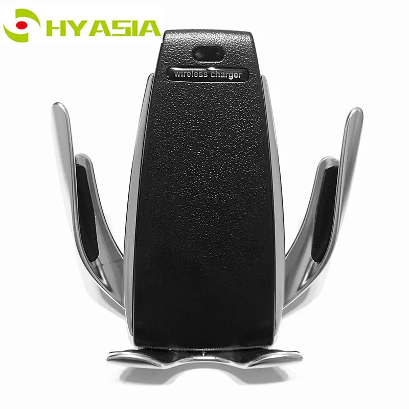 

HYASIA Automatic Clamping Wireless Car Charger iphone Android Phone Holder Type C 10W for iPhone8 iPhoneX samsung huawei xiaomi
