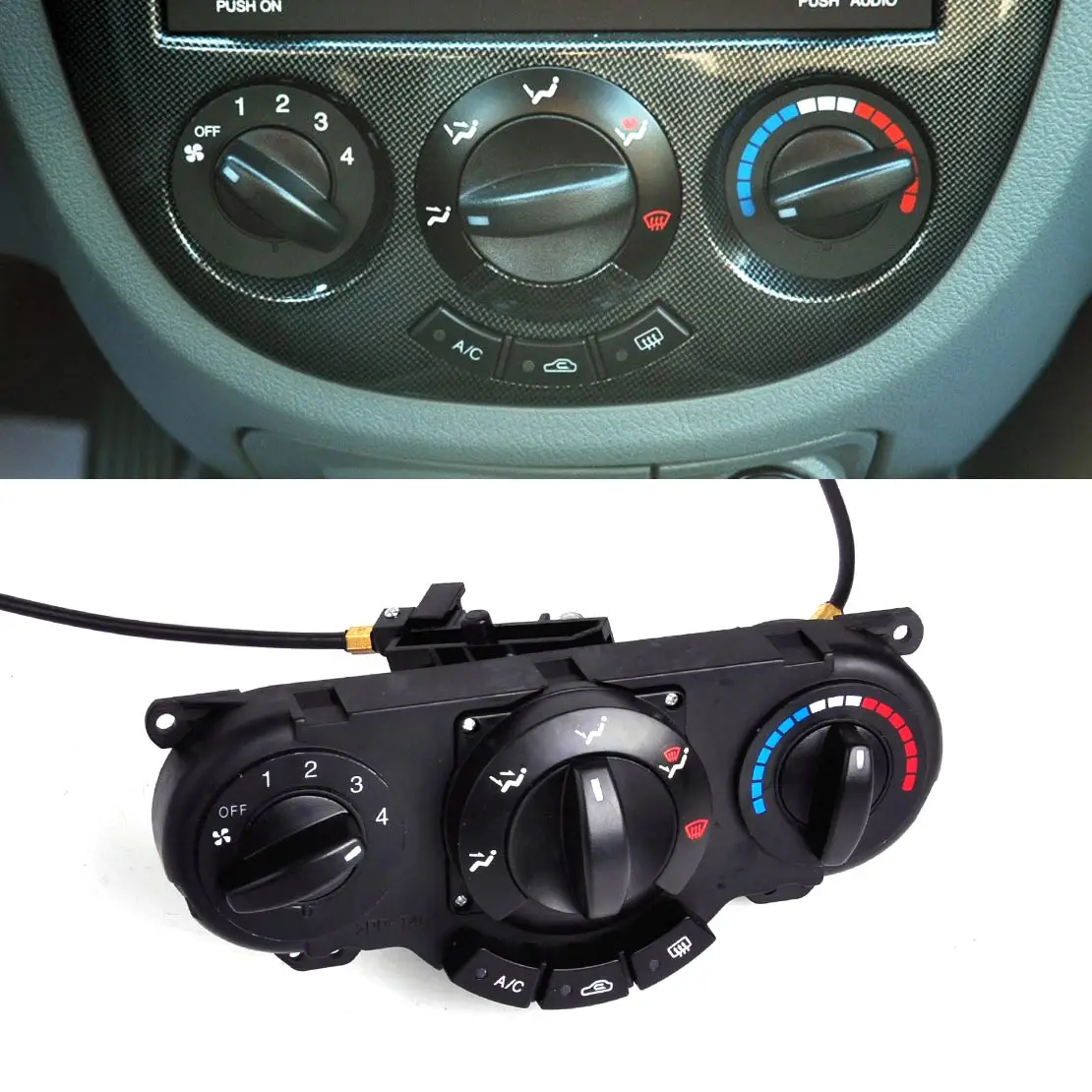 

DWCX Car Air Condition AC Heater Climate Control Switch Panel Button 96615408 9016241 for Buick Excelle Chevrolet Optra Lacetti