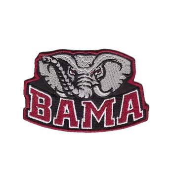 

University of Alabama Big Al Mascot embroidery patch logo 10pcs/lot good quality hot cut Iron on