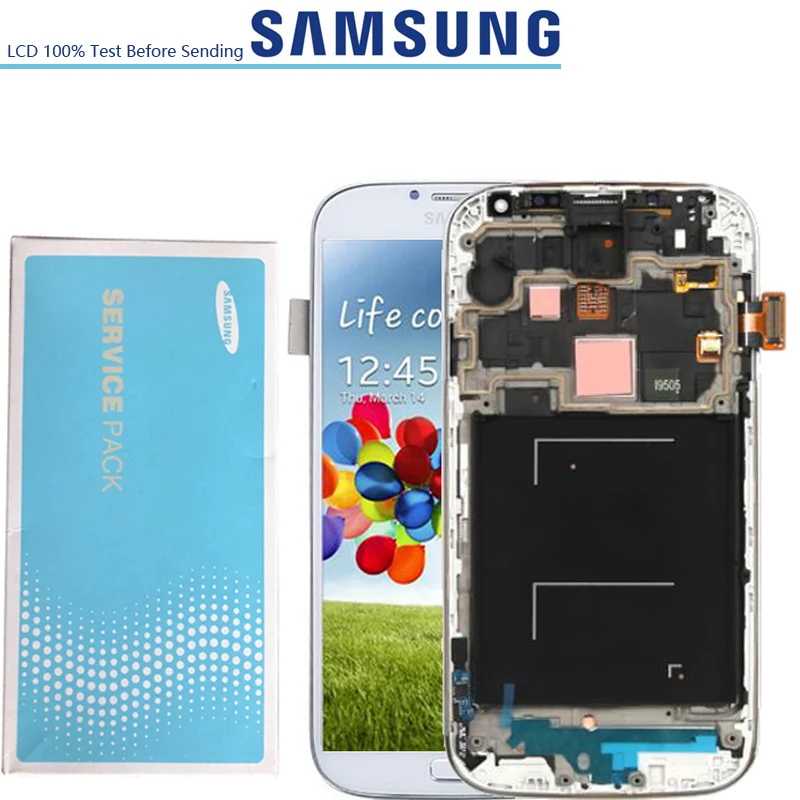 5,0 '' ЖК-дисплей сенсорный экран дигитайзер для SAMSUNG Galaxy S4 GT-i9505 i9500 i9505 i9506 i337 ЖК с рамкой