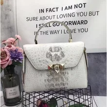 Роскошная дизайнерская женская сумка из натуральной крокодиловой кожи, средний кошелек из натуральной кожи аллигатора, женская сумка через плечо