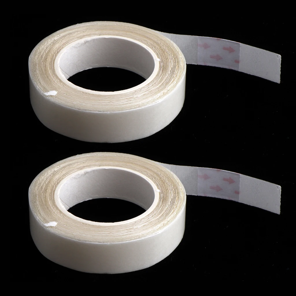 2pcs Wig Support Tape Waterproof Strong Adhesive Double Sided Wig Hair System Tapes Rolls