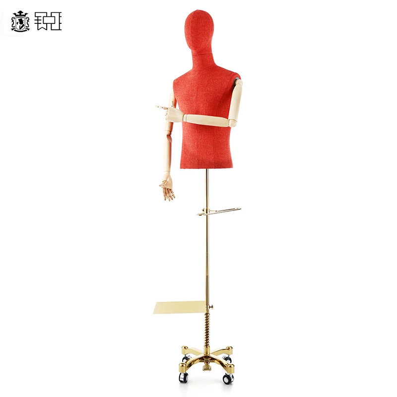 Одежда платье форма портной швеи манекен дисплей высококлассный рынок белье с роликовым держателем - Цвет: Красный