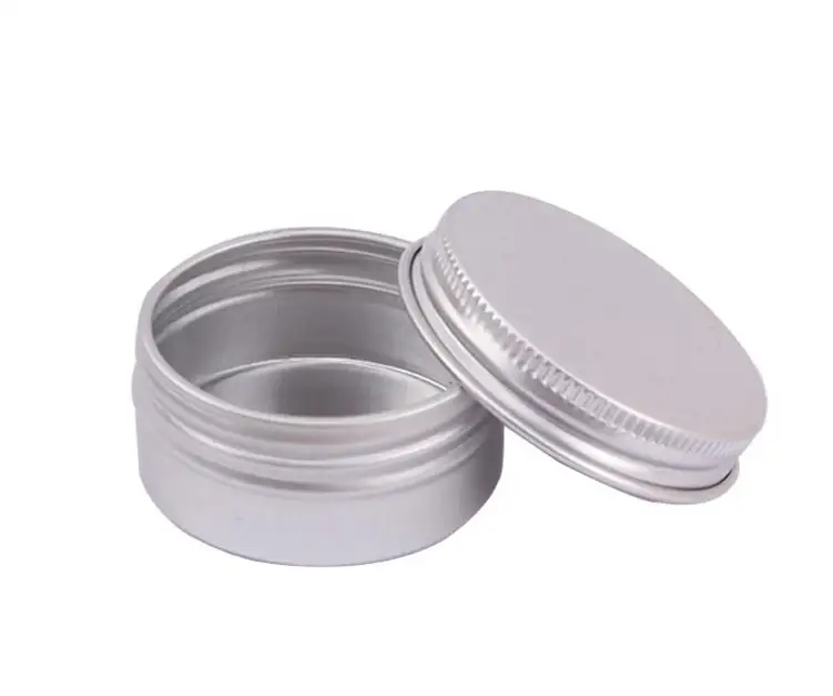 

1000pcs/lot 15ml Aluminum Lip Gloss Container 15g Lipstick Box Metal Jar Lip balm Cosmetic Packaging storage box SN484