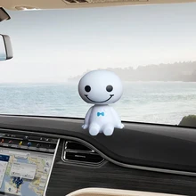 Новая распродажа, модные Автомобильные украшения, стиль куклы, наклейка, милые цифры, игрушка, авто украшение, мультфильм, пластик, качающаяся голова, рисунок, орнамент
