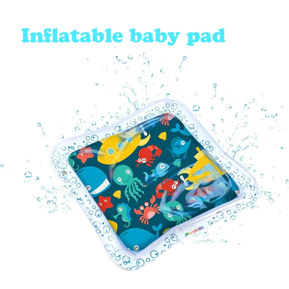 Baby Water Cushion Pat Pad Tummy Time Toy Inflatable Water Cushion Creative Dual Use Toys Baby Inflatable Patted Pad Prostrate