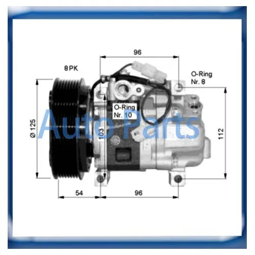 

For Mazda 6/5 compressor GDB161450 GAM6-61-K00 GAM661K00 H12A1AQ4HE H12A0CA4JE H12A1AE4DC GJ6F61K00A GJ6F-61-K00A