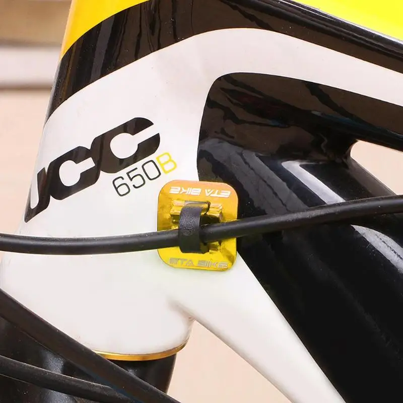 5 единиц, велосипед тормозной кабель зажимы для направляющей велосипеды алюминиевый сплав C Пряжки зажимы