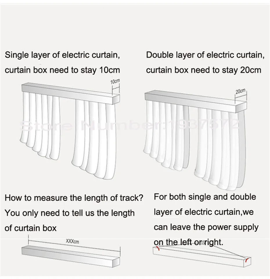 Dooya Home-Automation Open Close Electric Curtain Motor DT52E 45W+DC2760 2 Channel Emitter WIFI Control by Broadlink Rm pro -16