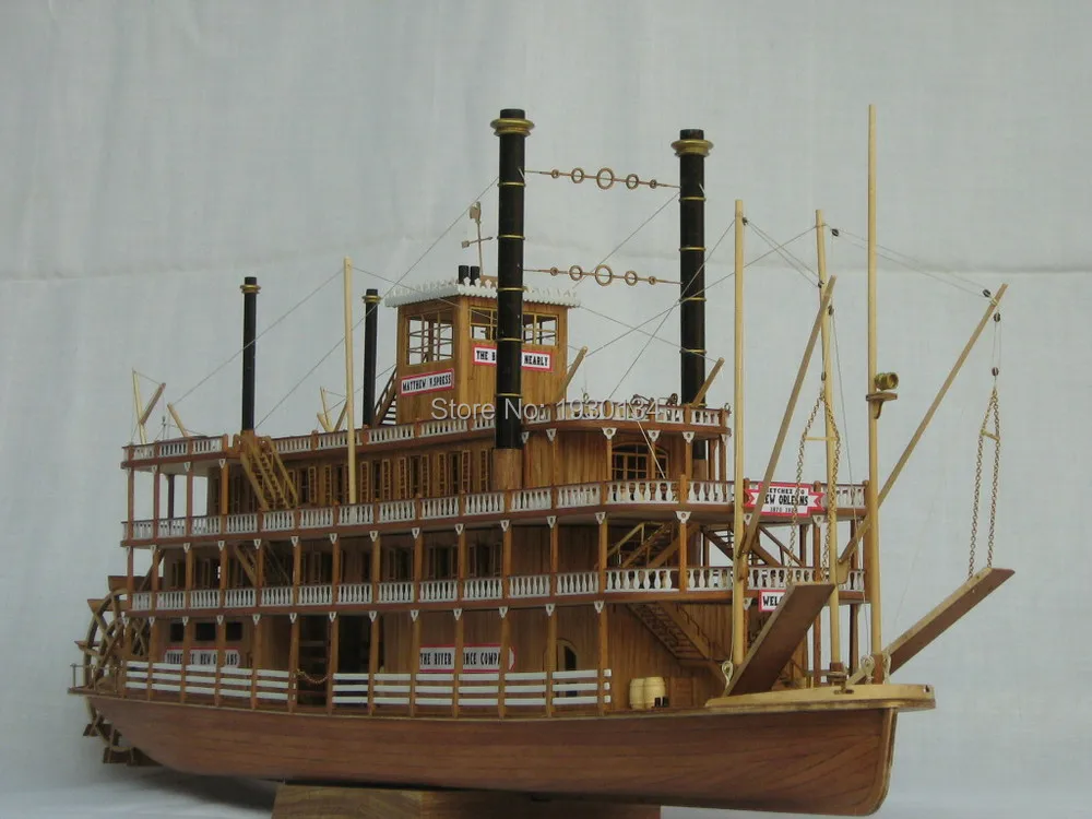 Toys Boat & Ship Model Toys & Kits Scale 1/100 USS MISSISSIPPI 1870