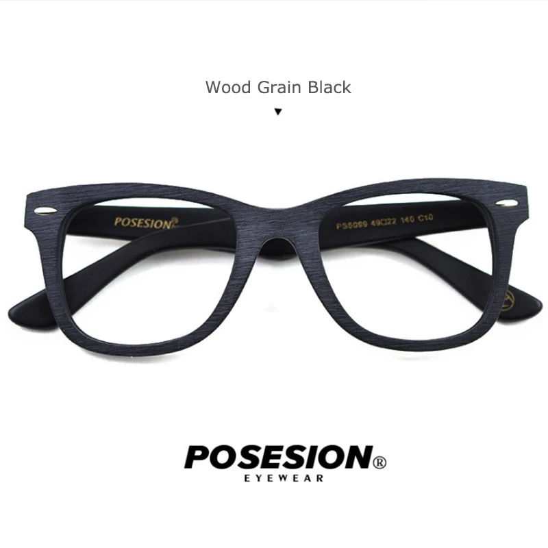 POSESION, оптические очки, оправа для мужчин и женщин, Ретро стиль, компьютерные очки для глаз, оправа для очков, прозрачные линзы, мужские женские очки PS6099 - Цвет оправы: PS6099 C01