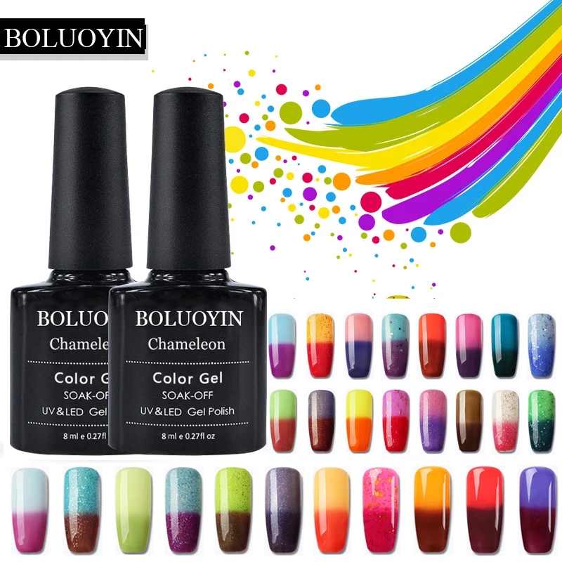 

Temperature Change Uv Gel Polish Nails Art Manicure Soak Off Varnish Women Gradient Gels Enviromental esmalte semipermanente