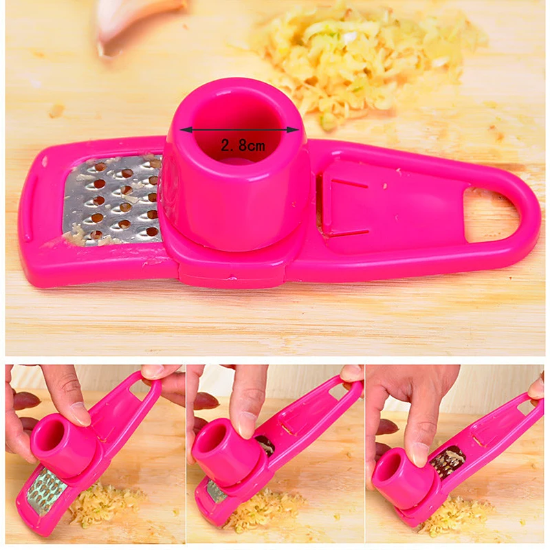 

New Design 1pc Home Kitchen Garlic Ginger Presses Cutter Device Grinding Hand Cooking Tools VBL53