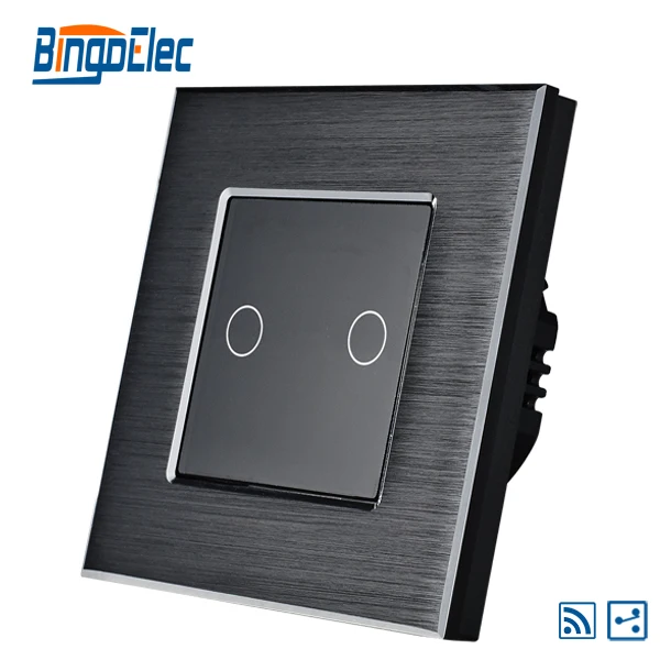 

2gang 2way remote touch button sensor light switch EU/UK standard AC110-240V,Hot Sale