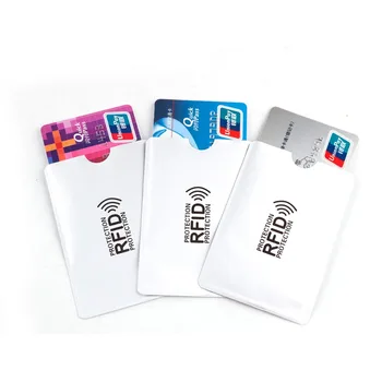 

10 pcs/set RFID Shielded Sleeve Card Blocking 13.56 mhz IC card Protection NFC security card Anti-demagnetizing card sleeve 2018