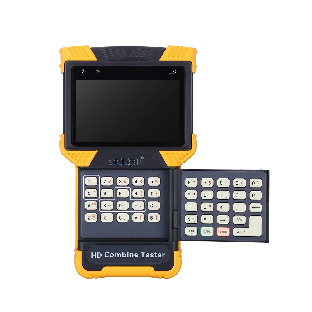 Seesii DT-T70 4.0" Display HD Combine CCTV Tester Monitor H.264/ H.265/ 4K IP Analog Camera Tester ONVIF TDR RJ45 Cable Test
