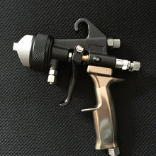 SAT1205 автомобильный распылитель Воздушный Компрессор пистолет двойная насадка под высоким давлением серебряное зеркало хромированная краска пистолет давление подачи воздуха аэрограф
