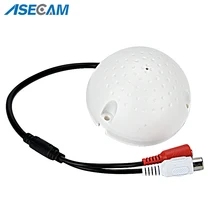 Низкий уровень шума камеры безопасности звуковое устройство пикап белый микрофон Микрофон монитор с динамиком аудио для DVR