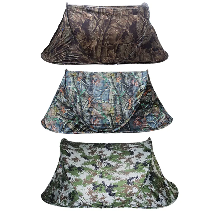 Ultralight Throwing Pop Up Tent Outdoor Automatic Tent Camouflage Portable Hiking Camping Fishing Tent Waterproof 1-2 Person