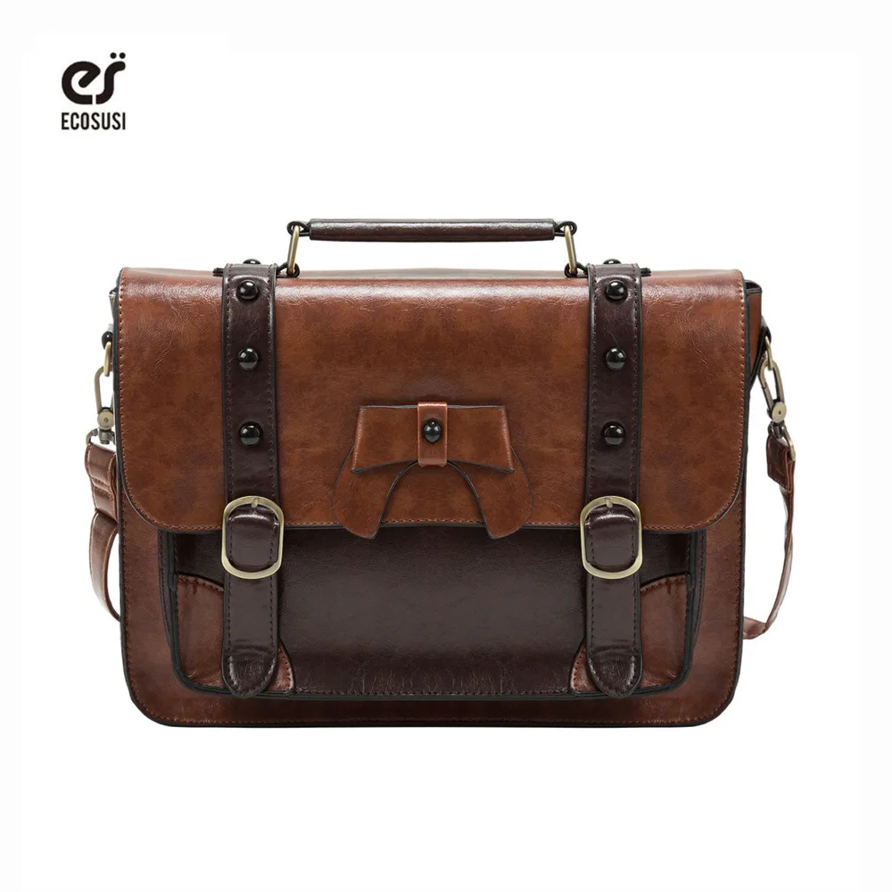 Buy ECOSUSI Vintage Briefcase Women's Crossbody Bags