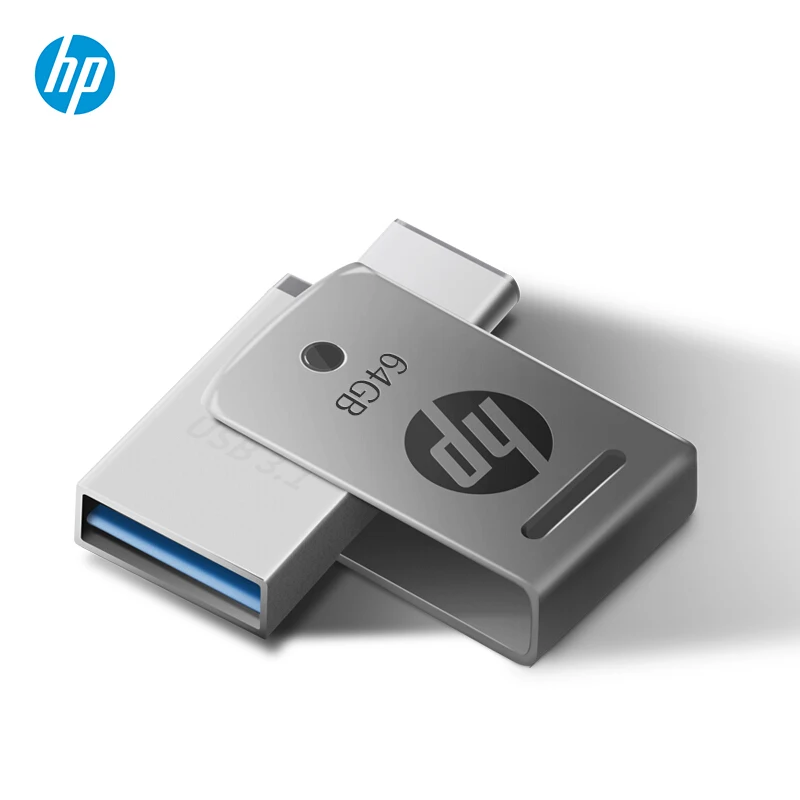 USB флеш-накопитель hp tipo c объемом 16 ГБ, 32 ГБ, 64 ГБ, флеш-накопитель для смартфонов, Тип C, OTG, память Mini U Stick, 3,1 DJ, на заказ, сделай сам, логотип, диск на ключ