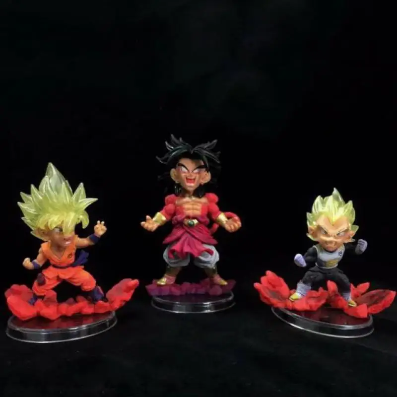 

3pcs Vegetta Kakarotto Dragon Ball Japanese Anime Figures Action Toy Figures Pvc Model Collection For Birthday Gift
