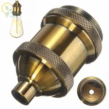 Гальваническое покрытие из алюминиевого материала Ретро лампа Эдисона база E27 патрон лампы держатель лампы дуиль E27 для светильников фитинги