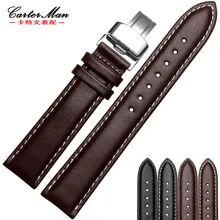Новинка, высокое качество, 18 мм, 20 мм, 21 мм, 22 мм, ремешок для часов из натуральной кожи, мужской и женский браслет